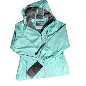 Hawk & Co Kids Insulated Jacket Full Zip Hooded Winter Outerwear Mint Size 7/8